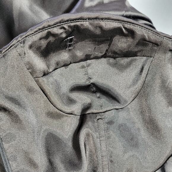 Express Black Dress Strapless Formal Midi Pleats Aline Lined Padded Women Size 2 - Picture 13 of 16